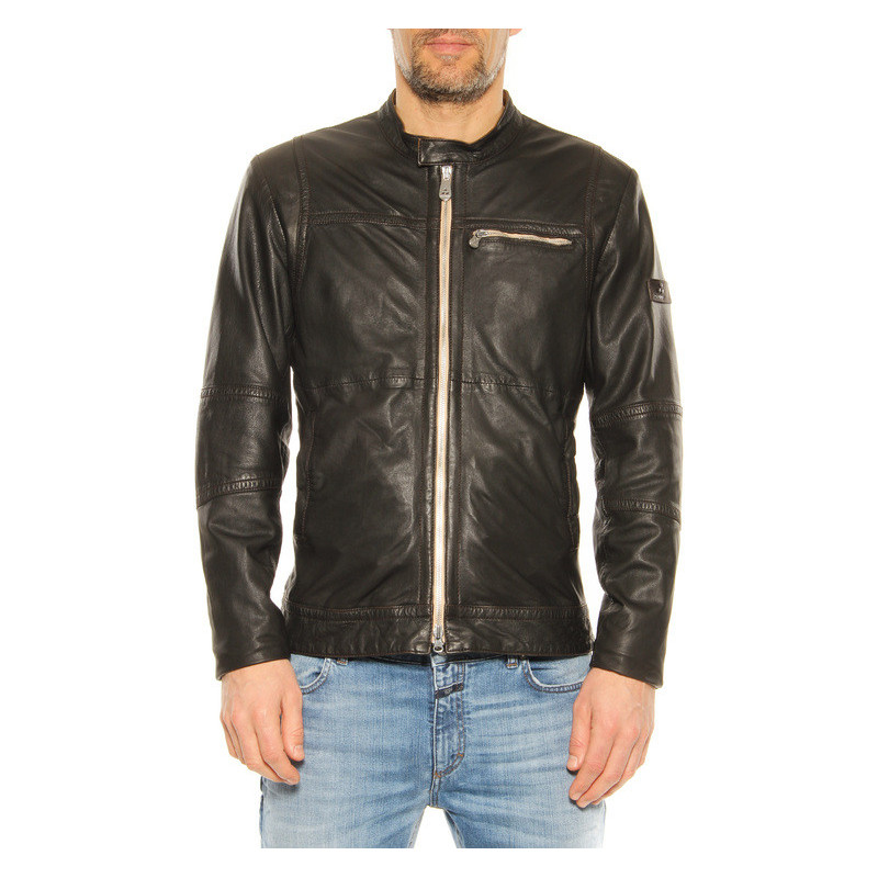 Leather jacket “Urgench“ Peuterey black